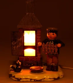 Fumoir A Poisson - Electrique - Village De Noël Miniature<Hubrig, figurines pour enfant Hot