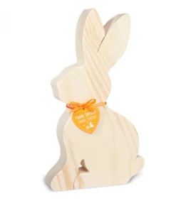Grand Lapin En Bois Naturel, 25 Cm<Waldfabrik, photophore en bois et étoile sapin de Noël Clearance