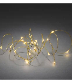 Guirlande Led A Pile, 20 Diodes Ambrees, Fil Laiton<Konstsmide, guirlandes lumineuses de Noël Sale