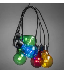 Guirlande Lumineuse De Terrasse 10 M Extensible, 10 Ampoules Multicolores<Konstsmide, guirlandes lumineuses de Noël Best