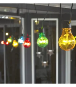 Guirlande Lumineuse De Terrasse 10 M Extensible, 10 Ampoules Multicolores<Konstsmide, guirlandes lumineuses de Noël Best