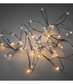 Guirlande Lumineuse Led Effet Gouttes, 100 Diodes Ambrees, Fil Noir<Konstsmide, guirlandes lumineuses de Noël Online