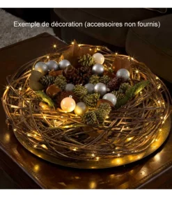 Guirlande Lumineuse Led Effet Gouttes, 100 Diodes Ambrees, Fil Noir<Konstsmide, guirlandes lumineuses de Noël Online