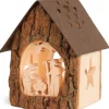 Lanterne Crèche De Noël Avec Figurines Ciselees, 14 Cm<Waldfabrik, photophore en bois et étoile sapin de Noël Cheap