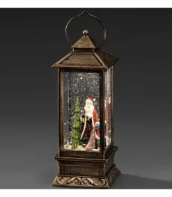 Lanterne De Noël À Neige Avec Père Noël, 27 Cm<Konstsmide, guirlandes lumineuses de Noël Sale