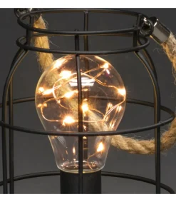 Lanterne Lumineuse A Led En Metal, Ronde, 18 Cm<Konstsmide, guirlandes lumineuses de Noël Best Sale