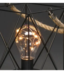 Lanterne Lumineuse A Led En Metal, Carree, 19 Cm<Konstsmide, guirlandes lumineuses de Noël Best Sale