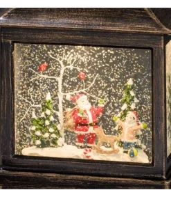 Lanterne Père Noël Sous LÀ Neige Avec Enfant, 25 Cm<Konstsmide, guirlandes lumineuses de Noël Store
