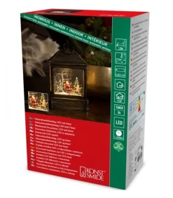Lanterne Père Noël Sous LÀ Neige Avec Enfant, 25 Cm<Konstsmide, guirlandes lumineuses de Noël Store
