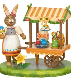 Lapin De Paques En Bois Vendeuse D'Oeufs<Hubrig, figurines pour enfant Best Sale