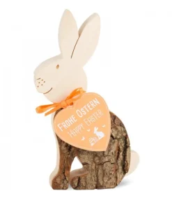 Lapin En Bois Assis, 11 Cm<Waldfabrik, photophore en bois et étoile sapin de Noël Fashion