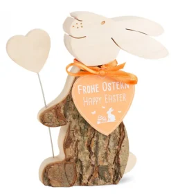 Lapin En Bois Avec Coeur, 10 Cm<Waldfabrik, photophore en bois et étoile sapin de Noël Cheap