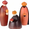 Les Trois Rois Mages Et Leurs Offrandes, 12 Cm<Köhler, Père Noël en bois Best