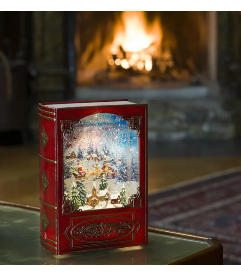 Livre De Noël Lanterne À Neige, Père Noël Dans Un Traineau<Konstsmide, guirlandes lumineuses de Noël Discount