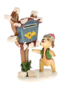 Livreur De Journaux, Chien - Village De Noël Miniature<Hubrig, figurines pour enfant New