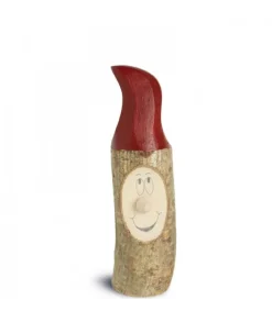 Lutin En Bois Père Noël Avec Bonnet Rouge Peint, 7 Cm<Waldfabrik, photophore en bois et étoile sapin de Noël Best Sale