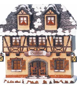 Maison Eclairee Pour Village De Noël Miniature Winterkinder, Restaurant<Hubrig, figurines pour enfant Cheap