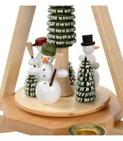 Manège De Noël En Bois Bonhommes De Neige<Frank Weber Discount