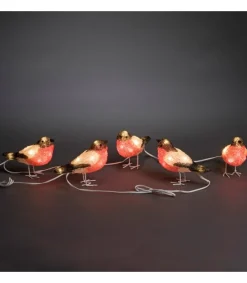 Oiseaux Lumineux Led, 5 Rouge-Gorge<Konstsmide, guirlandes lumineuses de Noël New