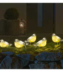 Oiseaux Lumineux Led En Acrylique, 5 Chardonnerets<Konstsmide, guirlandes lumineuses de Noël Store