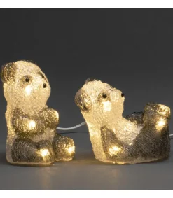 Pandas Lumineux En Acrylique Led, Lot De 5, 11,5 Cm<Konstsmide, guirlandes lumineuses de Noël Flash Sale