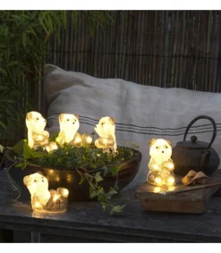 Pandas Lumineux En Acrylique Led, Lot De 5, 11,5 Cm<Konstsmide, guirlandes lumineuses de Noël Flash Sale