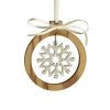 Pendentif En Bois D'Olivier Motif Cristal De Neige N°3<Waldfabrik, photophore en bois et étoile sapin de Noël Store