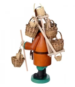 Personnage Brule-Encens Vendeur De Paniers<Richard Glasser, Pyramides de Noël allemandes Sale