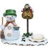 Personnage Porte Encens Bonhomme De Neige Avec Bougeoir<Hubrig, figurines pour enfant Fashion