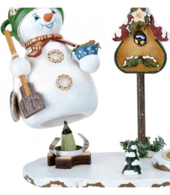Personnage Porte Encens Bonhomme De Neige Avec Bougeoir<Hubrig, figurines pour enfant Fashion