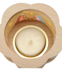 Petit Photophore En Bois Crèche De Noël<Richard Glasser, Pyramides de Noël allemandes Shop