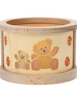 Petit Photophore En Bois, Famille Oursons<Richard Glasser, Pyramides de Noël allemandes Sale