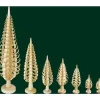 Petit Sapin Noël Bois Sculpte, 5 Cm<Richard Glasser, Pyramides de Noël allemandes Sale