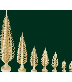 Petit Sapin Noël Bois Sculpte, 8 Cm<Richard Glasser, Pyramides de Noël allemandes Flash Sale