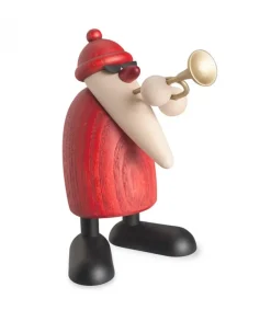 Père Noël En Bois Trompettiste<Köhler, Père Noël en bois Outlet