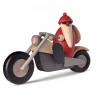 Père Noël Rouge A Moto<Köhler, Père Noël en bois Best Sale