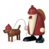 Père Noël Rouge Et Son Chien<Köhler, Père Noël en bois Hot