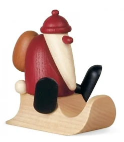 Père Noël Rouge Sur Une Luge<Köhler, Père Noël en bois Discount