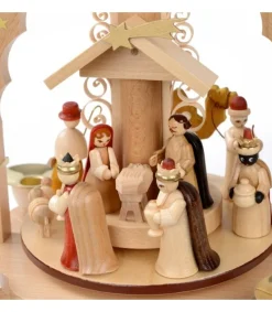 Pyramide A 4 Bougies En Bois Pour Un Noël Traditionnel<Richard Glasser, Pyramides de Noël allemandes Clearance