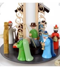 Pyramide Allemande Avec Crèche De Noël Blanche<Richard Glasser, Pyramides de Noël allemandes Store