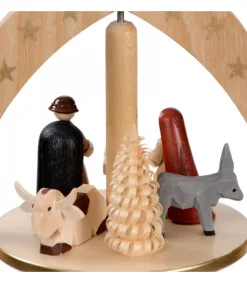 Pyramide Avec Scene De Crèche De Noël Complete<Richard Glasser, Pyramides de Noël allemandes Sale