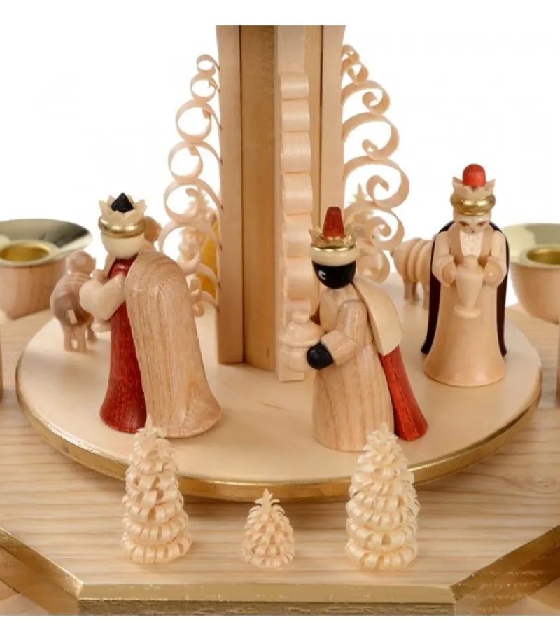 Pyramide Avec Scene De Crèche De Noël Complete<Richard Glasser, Pyramides de Noël allemandes Sale