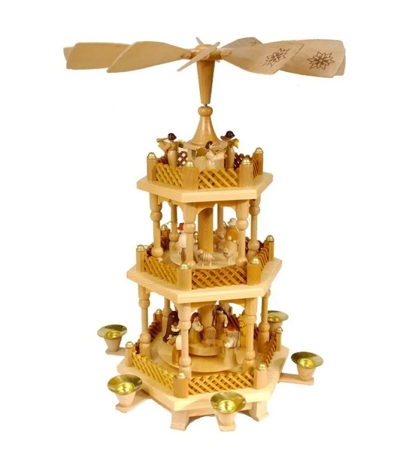 Pyramide D'Allemagne Avec 2 Etages<Richard Glasser, Pyramides de Noël allemandes Clearance