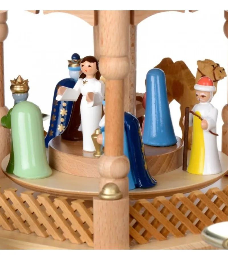 Pyramide De Noël 2 Etages Avec Personnages Couleur<Richard Glasser, Pyramides de Noël allemandes Best Sale