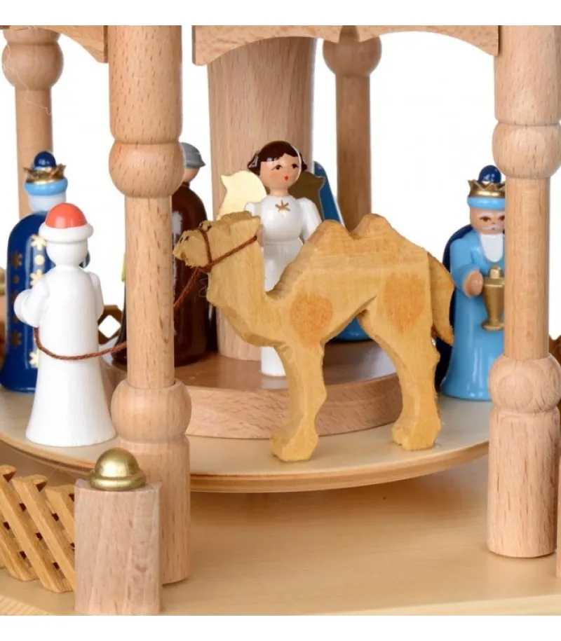 Pyramide De Noël 2 Etages Avec Personnages Couleur<Richard Glasser, Pyramides de Noël allemandes Best Sale