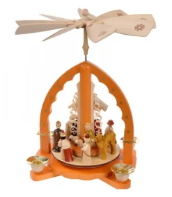 Pyramide De Noël Allemande Avec Une Arche Couleur Ocre<Richard Glasser, Pyramides de Noël allemandes Hot