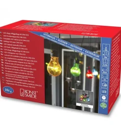 Rallonge 10 M Pour Guirlande Lumineuse De Terrasse, 10 Ampoules Multicolores<Konstsmide, guirlandes lumineuses de Noël Shop