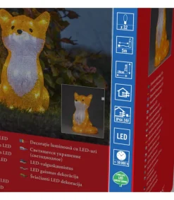 Renard Lumineux A Led En Acrylique, 27 Cm<Konstsmide, guirlandes lumineuses de Noël Clearance