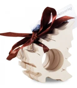 Rond De Serviette Bois Naturel Sapin<Waldfabrik, photophore en bois et étoile sapin de Noël Cheap