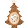 Sapin De Noël En Bois Avec Crèche Ciselee, 12 Cm<Waldfabrik, photophore en bois et étoile sapin de Noël Hot
